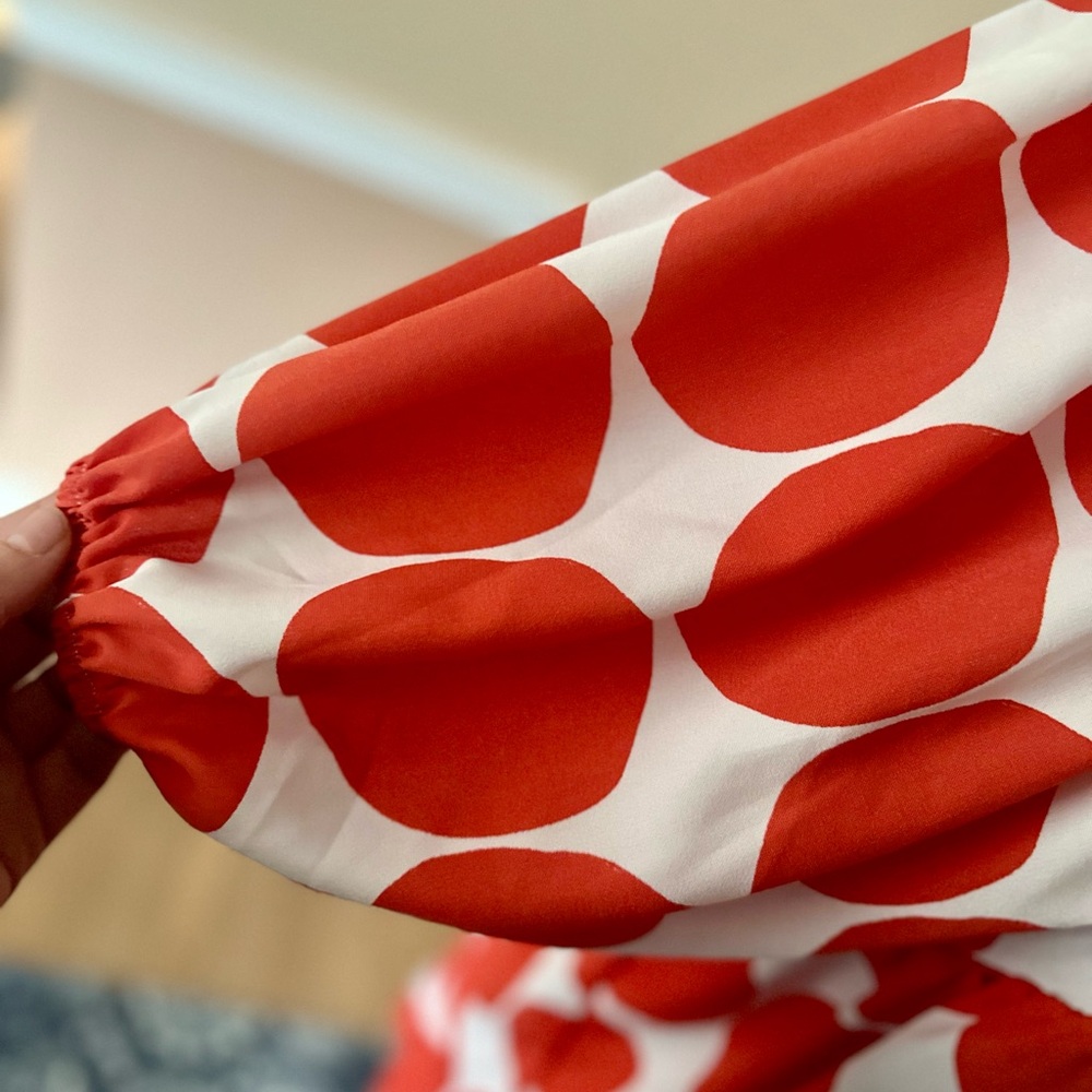 On My Mind Red Polka Dot Dress - M - Picture 4 of 7